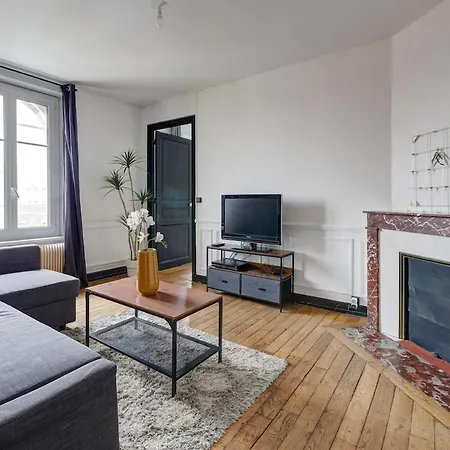 Cosy 3ch lumineux, central&calme, 8 pers Reims