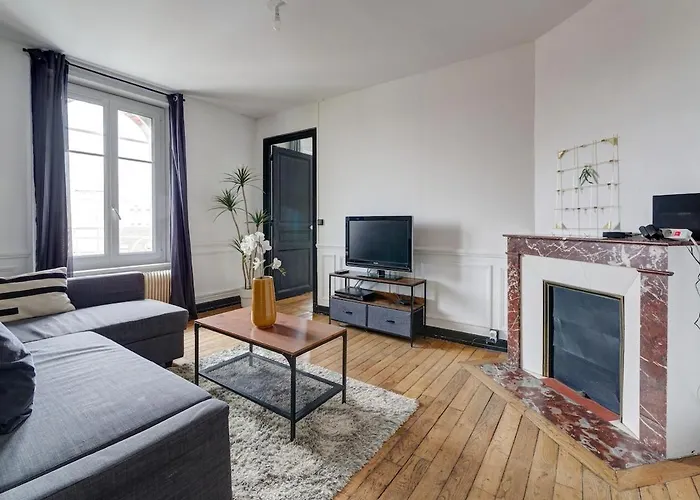 Cosy 3ch lumineux, central&calme, 8 pers Reims
